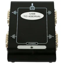 USB 2,0 до 9Pin RS232 многопортовый адаптер USB до 4 последовательный концентратор DB9F разъемы промышленного класса