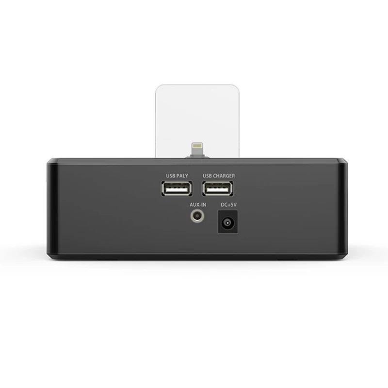Спальня USB зарядное устройство с FM радио беспроводной Bluetooth аудио Колонка прикроватный креативный модный цифровой Настольный будильник часы