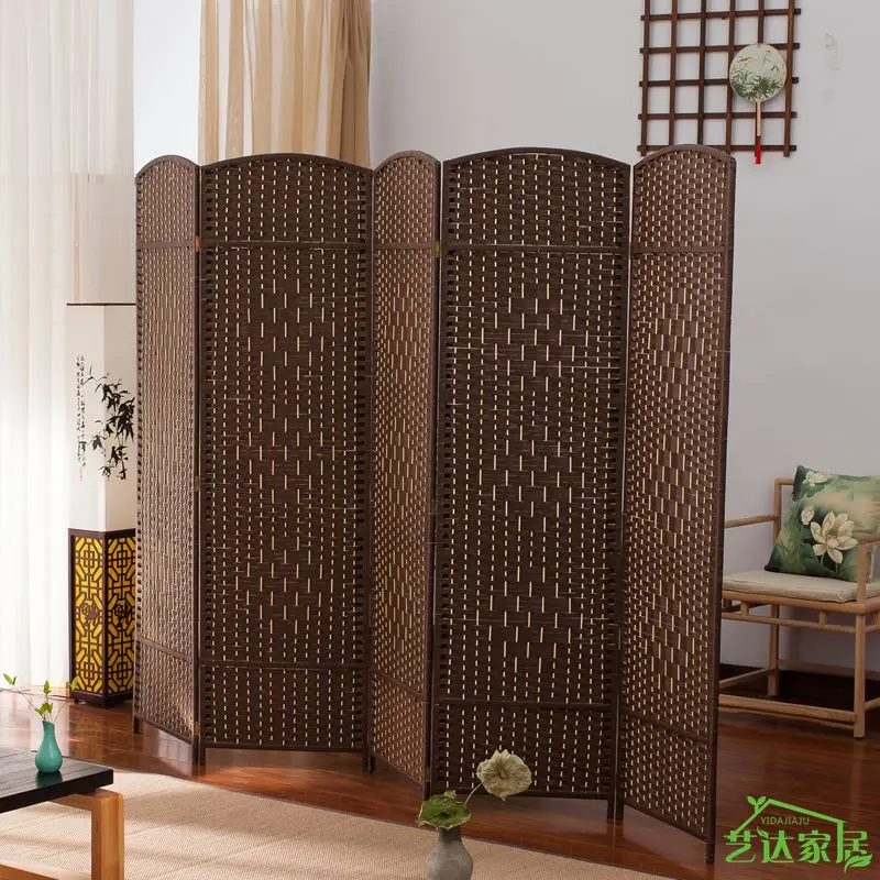 Соломенные экраны модные простые складные для гостиной крыльца спальни