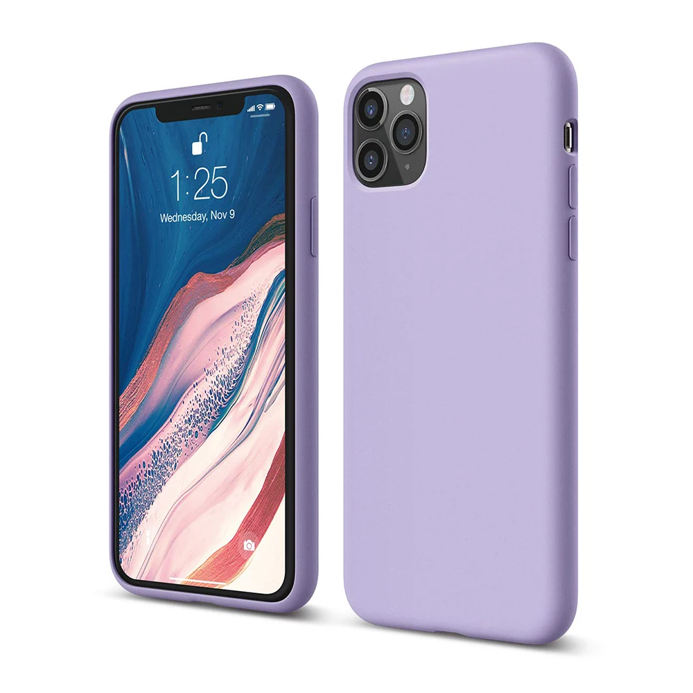Для iphone 11pro Max чехол для телефона ультра-тонкий мягкий TPU Материал матовая поверхность ударопрочный капля для 6S 7 8 plus X XR XSmax чехол для телефона - Цвет: Lavender