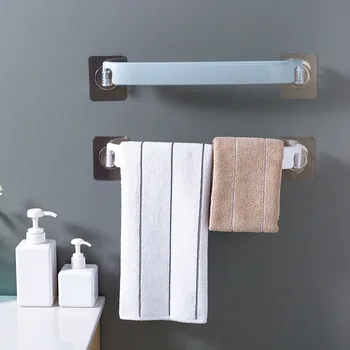 

Bathroom Hole-Free Towel Rack Towel Rack Bathroom Towel Bar Wall-Mounted Slippers Rack Bathroom Storage Rack
