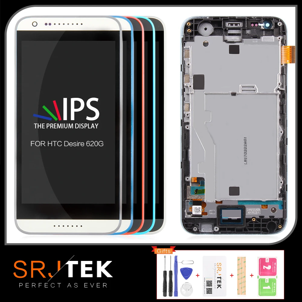Оригинальный Для HTC Desire 620G LCD сенсорный экран с рамкой для дисплей дигитайзер