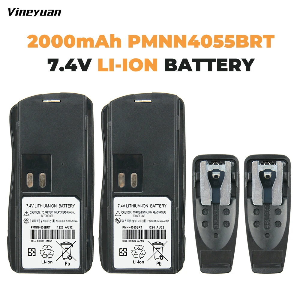 Walkie Talkie Battery Radio Battery Rechargeable Batteries 2x