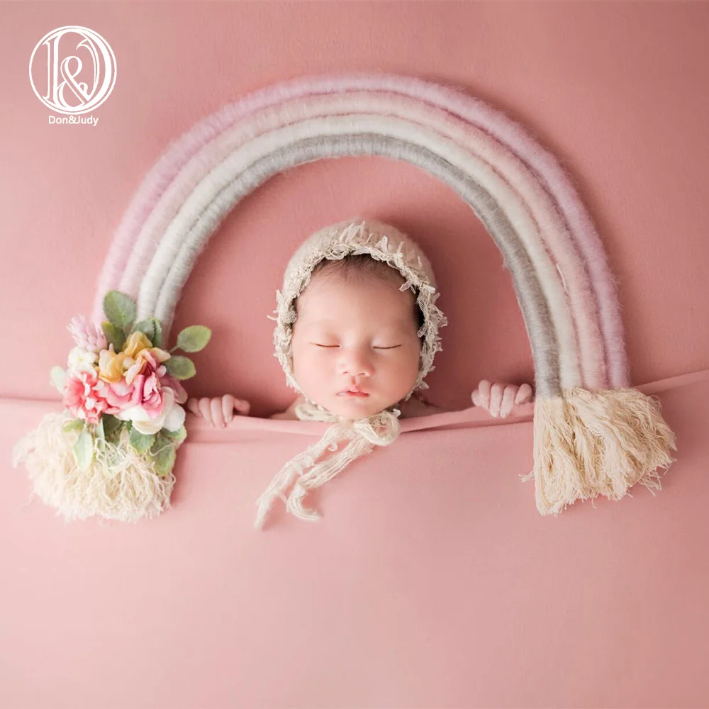 

Don&Judy Rainbow Props For Newborn Photo Shoot Handmade Photography Accessories Decorative Studio Shoot Creative Idea fotografia