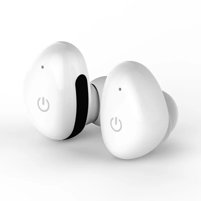 White Мини bluetooth наушники шумоподавление bluetooth гарнитура для мобильного телефона беспроводные наушники маленькие спортивные наушники - Цвет: White