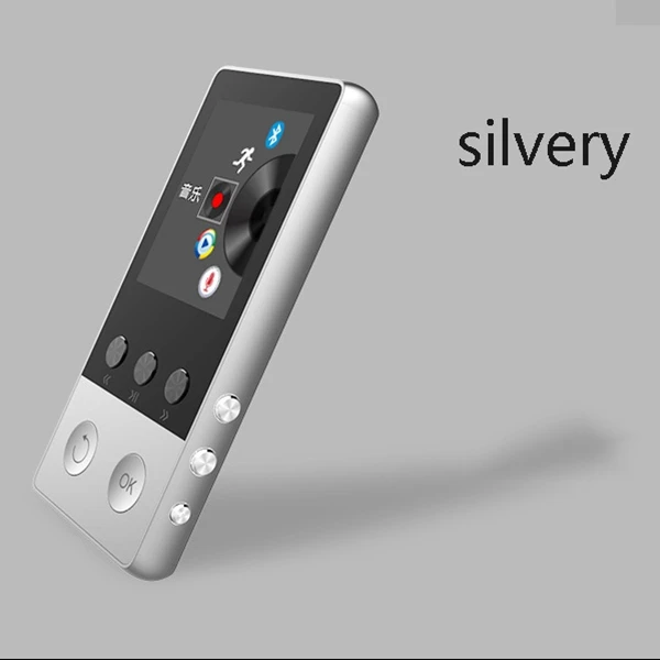 Bluetooth металлический MP3-плеер встроенный 8G Hifi без потерь музыки с шагомером и громким динамиком
