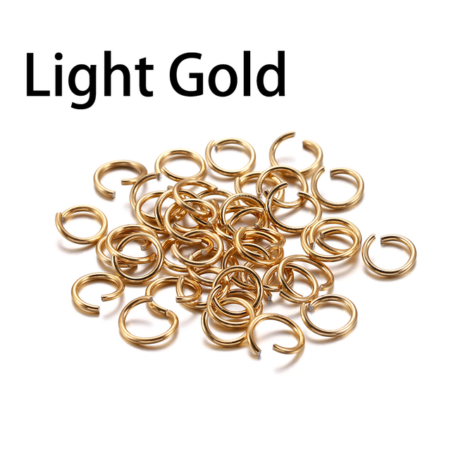 6 8 10 mm Aluminum Soft Open Jump Ring Split Rings Connectors For DIY Jewelry Making Findings Supplies Accessories