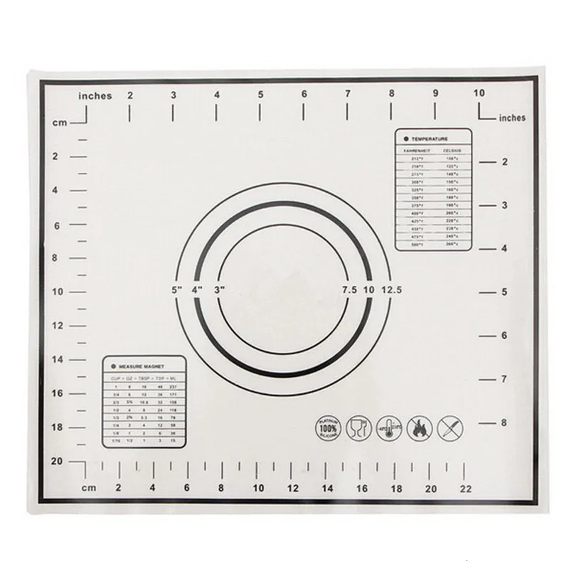 Выпечки простыни Rolling тесто Кондитерские пирожные подкладка под посуду для выпечки Силиконовые термостойкий Коврик паста муки стол Pad кухня пособия по кулинарии инструменты