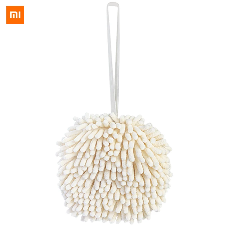 Полотенце для рук Xiaomi с шариком впитывающее висячее кухонное полотенце