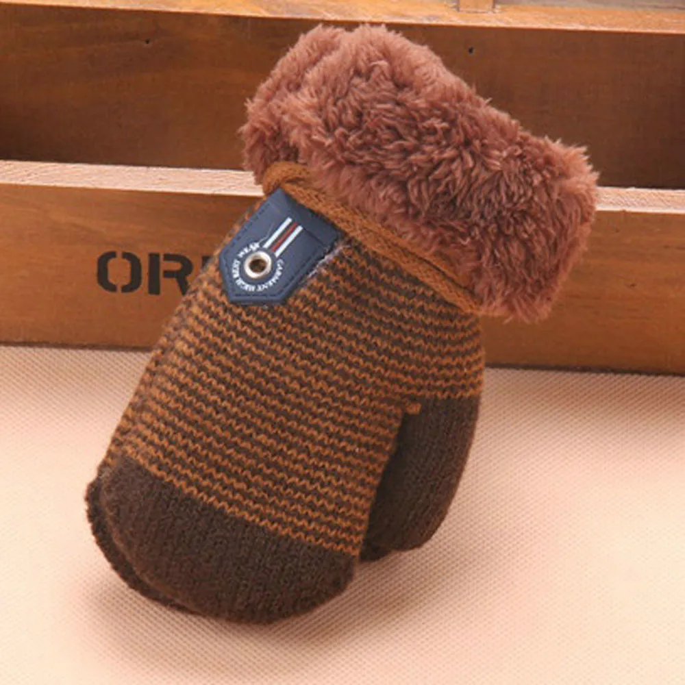 Милые Утепленные зимние теплые перчатки для маленьких девочек и мальчиков, детская шапка, плюшевая шапка, наушники, детское Рождественское украшение для волос# E20