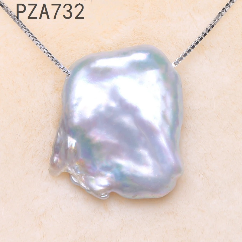 15-18MM Multi-Color Freshwater Petal Baroque Pearl Pendant Necklace accessories 