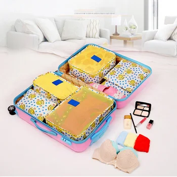 

6 pcs Travel Organizer Storage Bags Portable Luggage Organizer Clothes Shoes Pouch Suitcase Packing Laundry Bag Storage Case