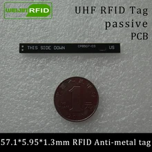UHF RFID Анти металлическая метка 915 МГц 868 Alien Higgs3 57 1*5 95*1 3 мм EPC Gen2 18000