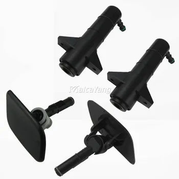 

4PCS Car Headlight Cleaning Washer Nozzle Pump & Headlamp Water Sprayer Jet Cover Cap Lid For Hyun dai I45 Sonata 8 YF 2010-2013