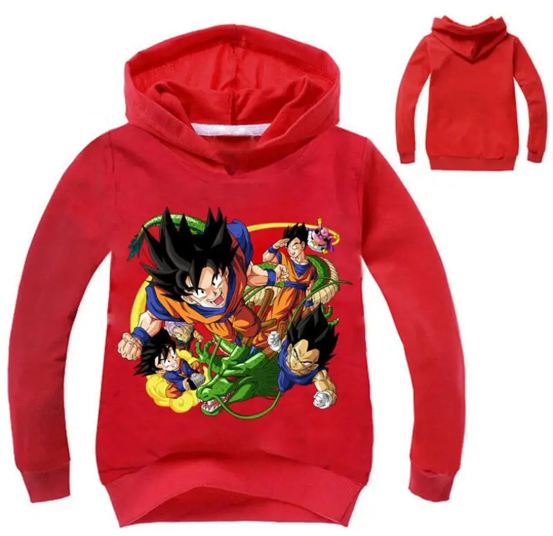 Детская футболка для мальчиков Драконий жемчуг, Z Goku, толстовки с длинными рукавами и свитшоты, одежда, пальто футболка для детей, одежда для мальчиков и девочек