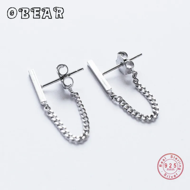 Женские серьги цепочки из серебра 100% пробы с защитой от аллергии|Серьги-подвески| |