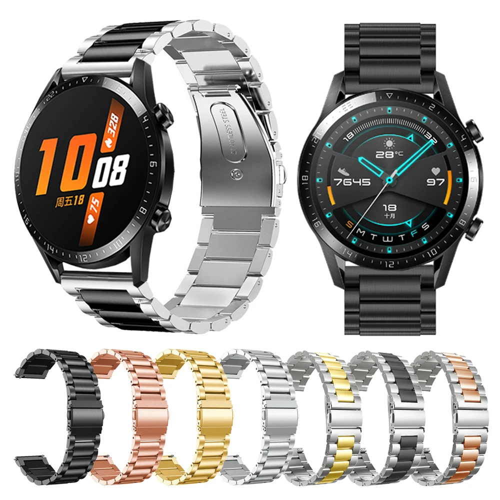 Metal Wrist Strap For HUAWEI WATCH GT 2 46mm/GT Active Band Bracelet for HONOR Magic Replaceable accessories Watchbands | Электроника
