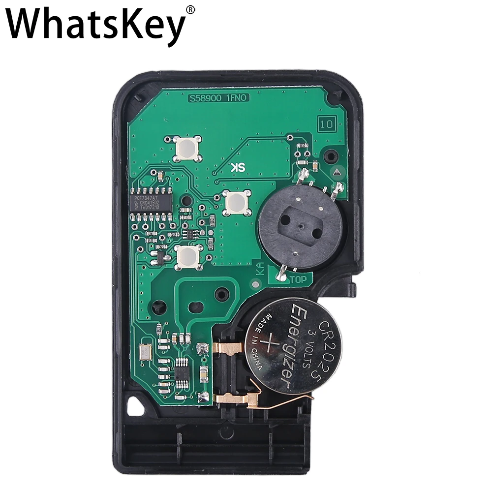WHATSKEY 433MHZ ID46 PCF7947 CHIP REMOTE SMART CAR KEY FOR RENAULT II GRAND SCENIC MEGANE 2 3 CARD KEY