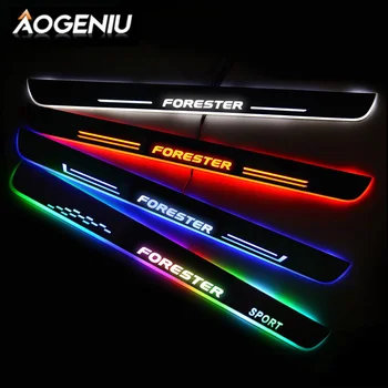 

Dynamic Light Car Door Sill Scuff Plate Pedal Trim For Subaru Forester SF SG SH SJ SK Car Door Threshold Guard