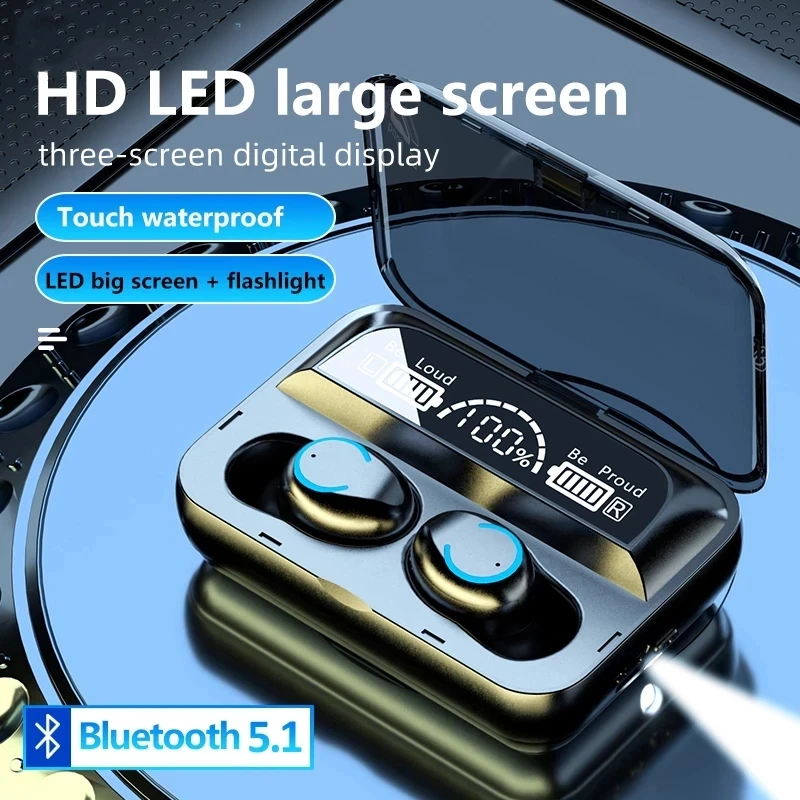 F9-47 TWS беспроводные наушники Спортивные Bluetooth-5.1 Водонепроницаемые Гарнитура 2000