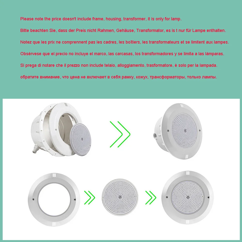 luz alema 18w resina cheia piscina luz 04