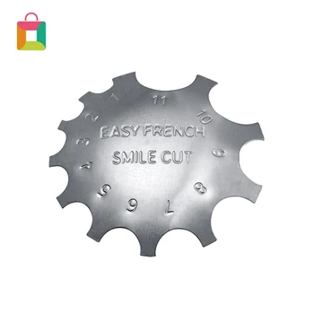 

BeautyBigBang 1 Pcs French Nail Shaped Steel Plate DIY Stainless Steel Irregular Shape Nail Stencil