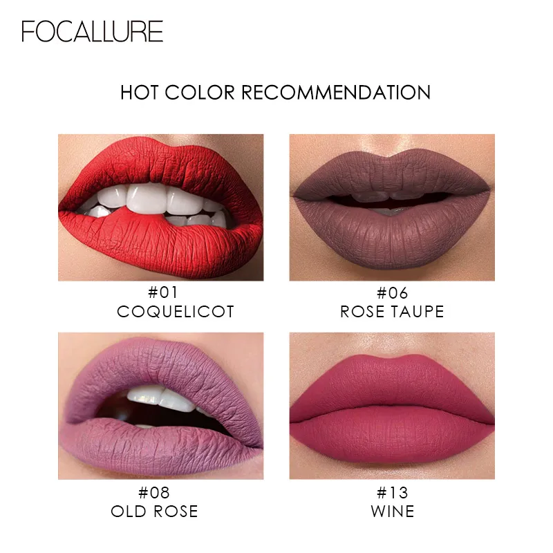 FOCALLURE 25 цветов Матовая жидкая губная помада макияж губ долговечный легко носить
