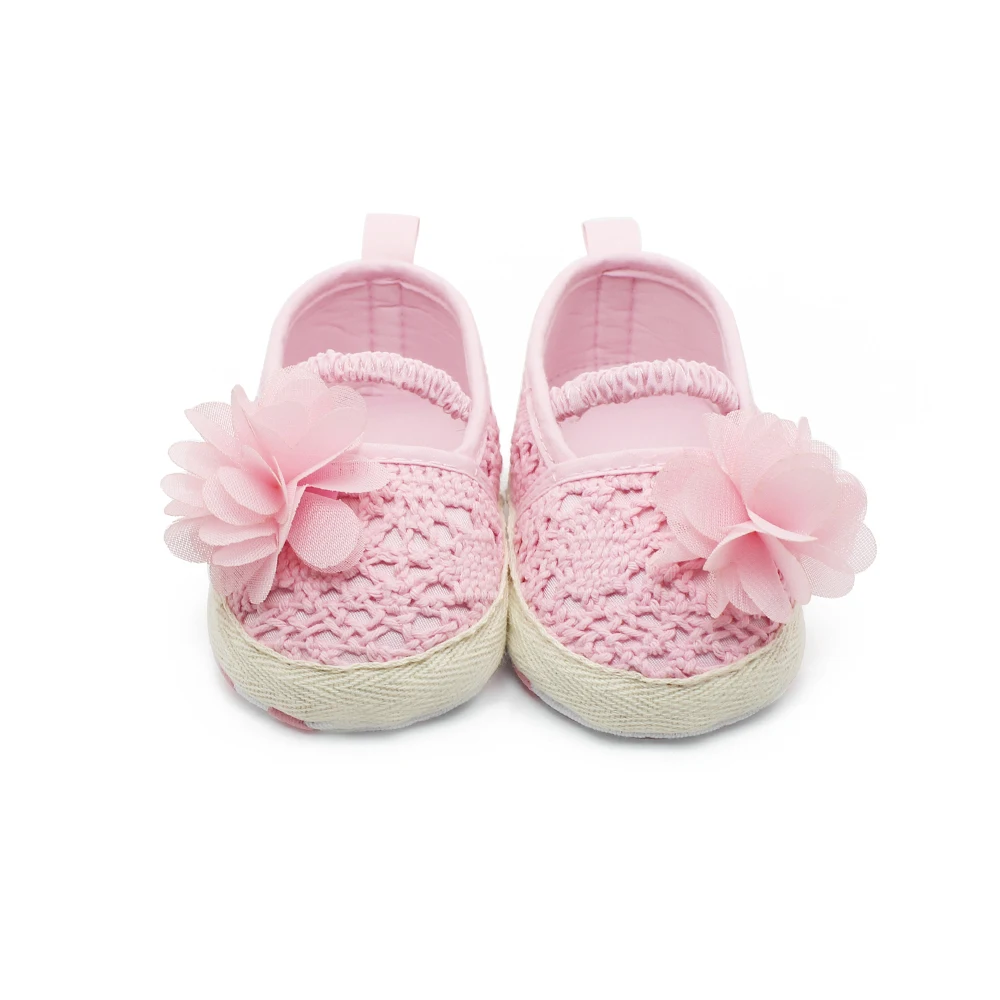 Flower Pink Delebao/детская обувь из искусственной кожи на липучке с хлопковой подошвой; обувь для маленьких мальчиков 0-18 месяцев; ; обувь для первых шагов - Цвет: Flower Pink