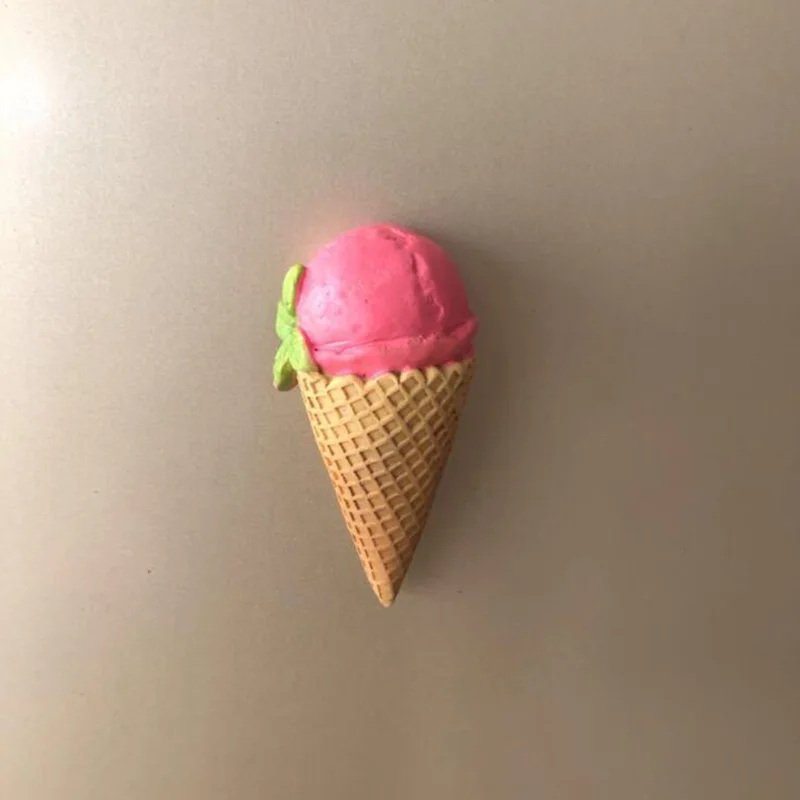 Ice cream 8 Креативные стикеры на Холодильник Дети Мороженое трехмерная резина, магнит на холодильник украшение на холодильник - Цвет: Ice cream 8