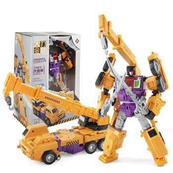 

Assembled Deformation Toys Action Figure Transformation Megazord Vehicle Car Forklift Excavator Trucks Toy