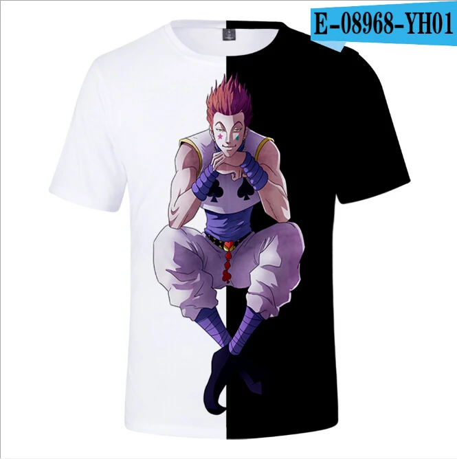 Футболка HxH Hunter X Hisoka 3D для девочек и мальчиков летняя модная смешная футболка с