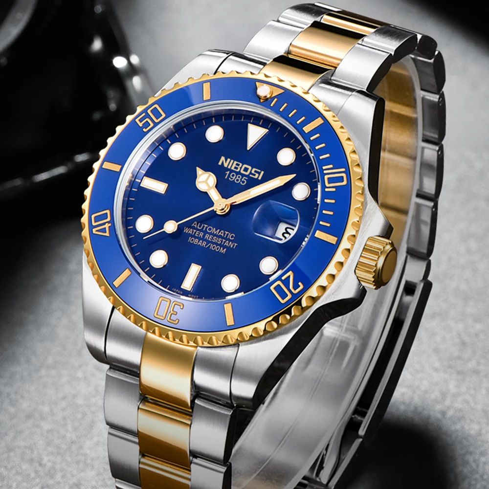 2021 Men's Mechanical Watches Top Brand Luxury Automatic Watch Men Waterproof Sport Mechanical Wristwatches Relogio Masculino