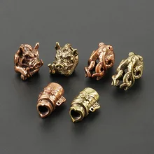 3 шт. медный персональный нож из бисера Осьминог кабан зонтик веревка кулон фонарик брелок кулон креативный подарок