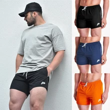 Шорты для бодибилдинга, мужские летние спортивные залы тренировка, Мужские дышащие быстросохнущие, спортивная одежда для бега, пляжные шорты