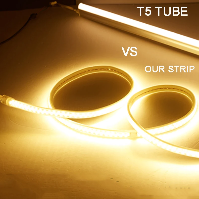 SMD 5630 Waterproof LED Tape 5730 LED Strip Light 220V 180led/m With Power plug White/Warm White 1m 2m 3m 4m 5m 6m 7m 10m