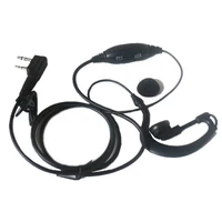 2pcs 2-pin G-Shape Headset Earpiece VOX PTT Mic For Kenwood Radio TH-D7 THD7A THD7AG Baofeng UV 5R BF-888S Walkie Talkie