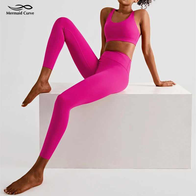 Ropa Deportiva de Yoga para mujer, conjunto de 2 piezas sujetador y mallas gimnasio|Conjuntos de yoga| - AliExpress