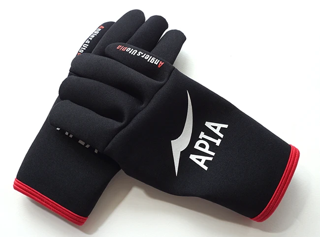 Koop Japan s APIA Vissen Handschoenen Drie Vingers Waterdichte Zon Outdoor Sport Warm Houden De Binnenste Gecoat Titanium