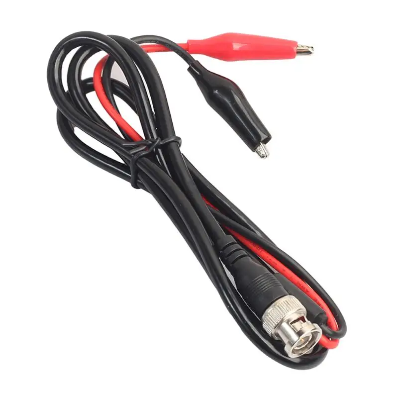 

BNC Male Plug to Dual Alligator Clip Oscilloscope Test Probe Lead Cable 1m