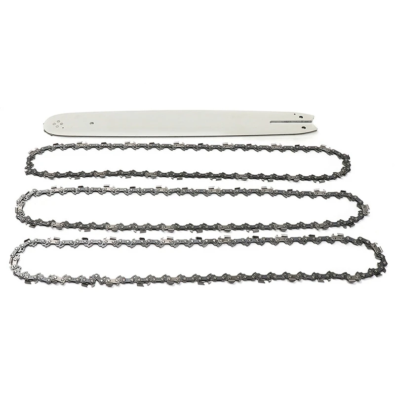 16 Inch Chain Saw Guide Bar with 3Pcs Chains for Stihl 009 012 021 E180 Ms180 Ms190