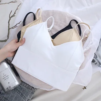 

Sexy Women Crop Tops Tube Top Seamless Underwear Female Lingerie Streetwear Sleeveless Camis Sports Crop Top Bandeau Top Tank