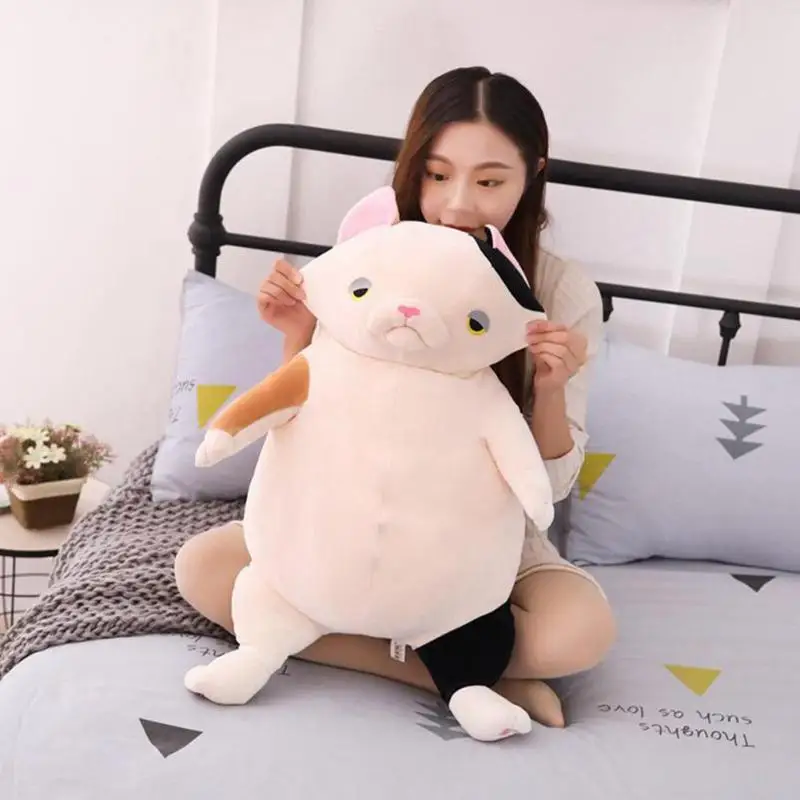 Мультяшная кошка, мягкие плюшевые игрушки для детей, милая мягкая кукла, плюшевая подушка для мальчиков и девочек, подарки на день рождения, Новогоднее украшение для дома