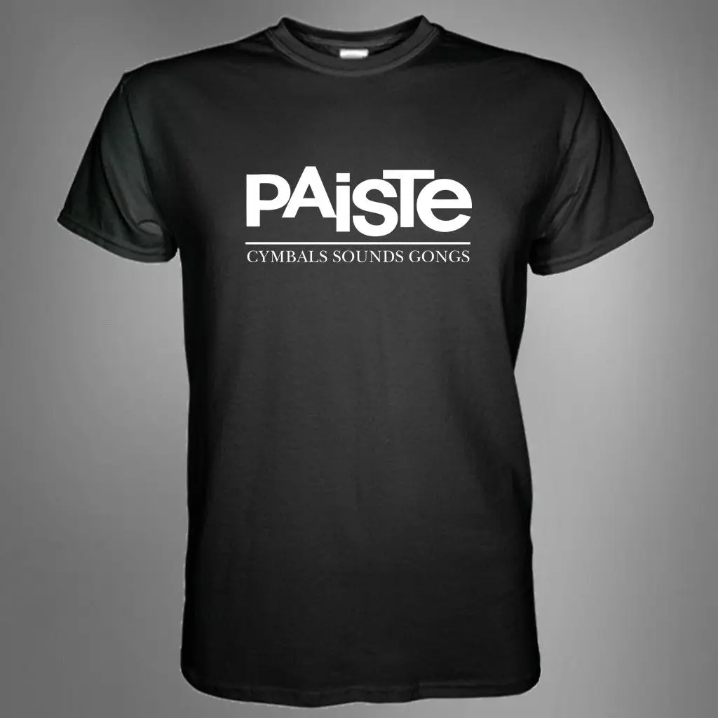 Paiste футболка тарелки Sounds Gong Music drums Sz. S M L XL 2XL 3XL 2019 модная из 100% хлопка популярные
