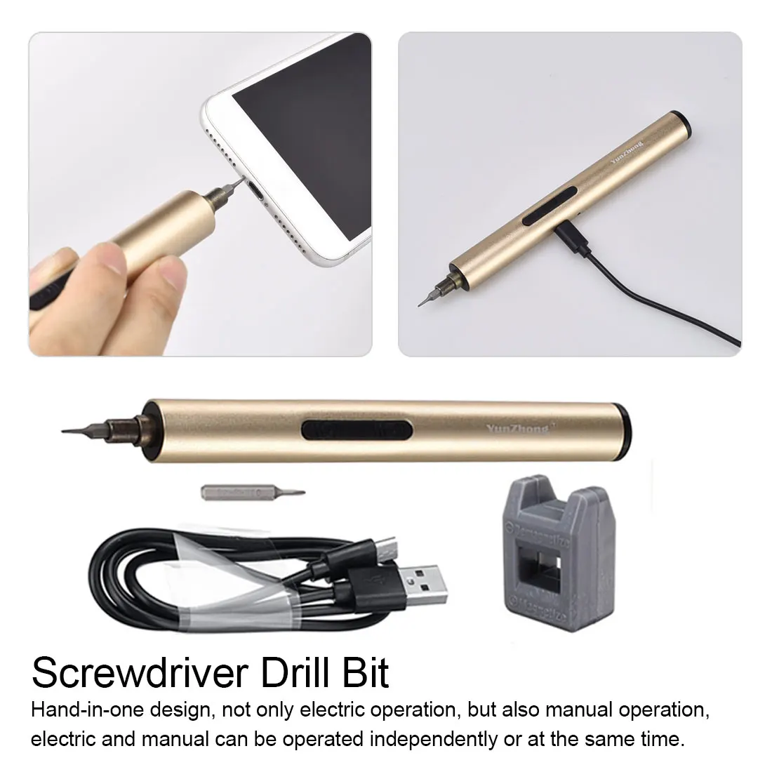 

Lightweight Mini Electric Power Cordless Screw Driver DC 3.6V Portable Repair Tools for phone computer camera repairing