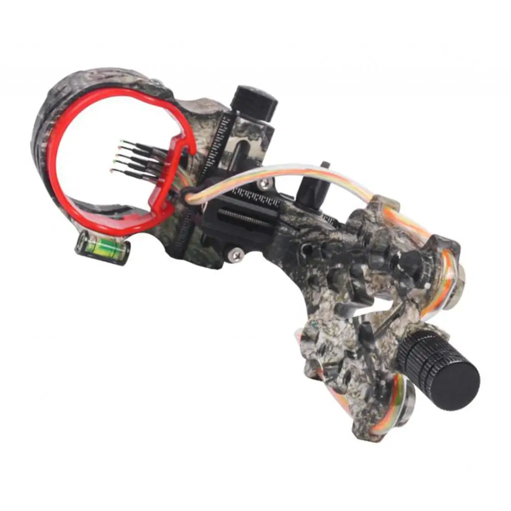 Archery Accessories 5 Pin Compound Bow Sight Straight Type Camouflage