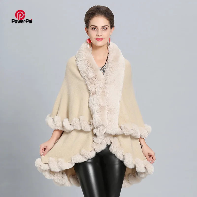 fur cape shawl