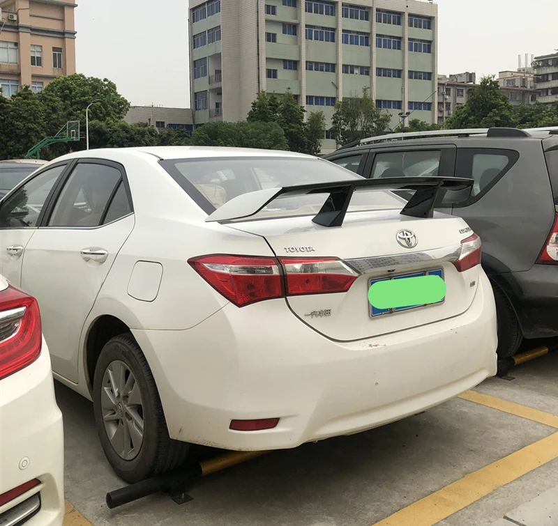 Использовать для toyota corolla спойлер 15 16 17 18 19 лет ABS пластик Материал заднее декоративное крыло EX стиль GT Спортивные Аксессуары