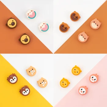 

Cute Bear Cat Thumb Grips For Nintendo Switch Joystick Cover Shell JoyCon Handle Case Rocker Cap For Nintendo Switch Accessories