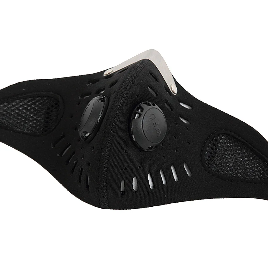 Cycling Bike Breathable Half Face Mask Filter Anti Dust Motorcycle Hiking Running Activated Carbon Protection Cycling Face Mask