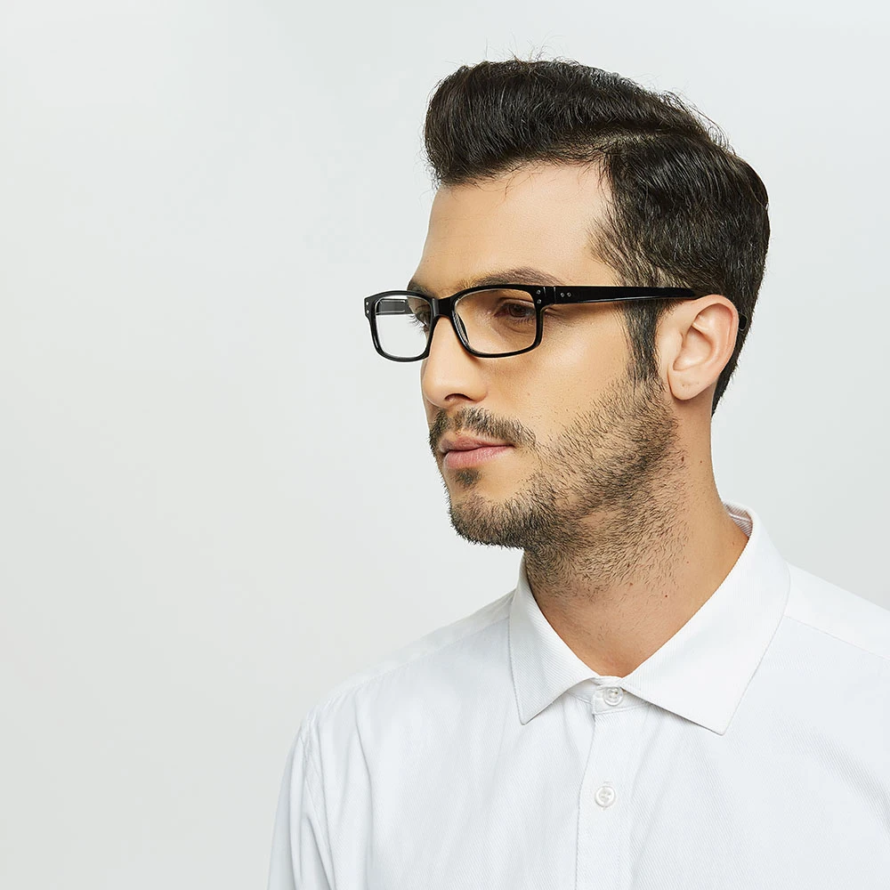 

Stylish Rectangular Reading Glasses, Spring Hinge, Men's and Women's Reading Glasses, Diopter 0.5 1.75 2.0 3.0 4.0 Lenses Color
